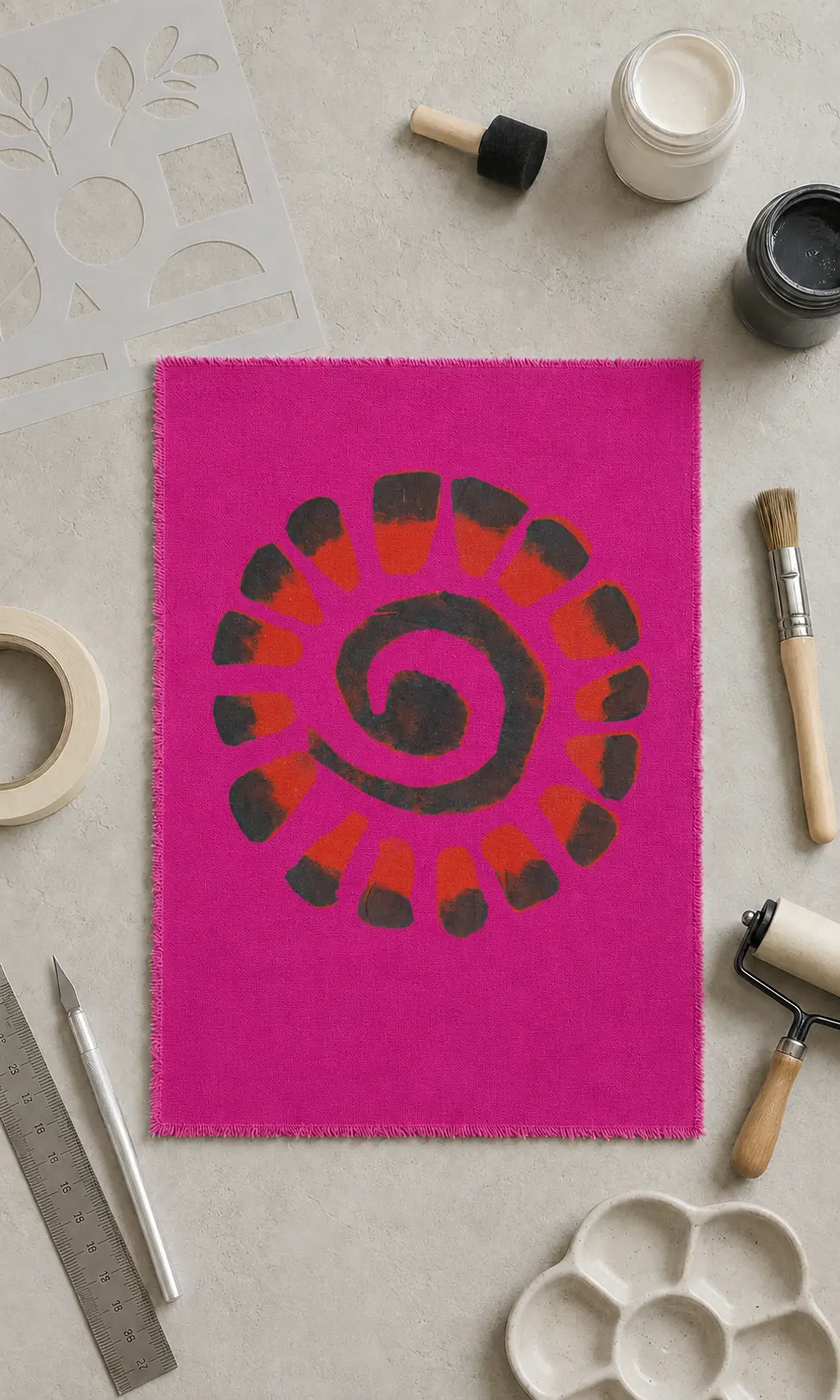 Stenciling study 01