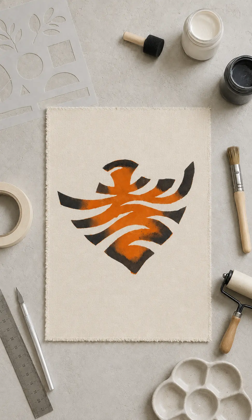 Stenciling study 04