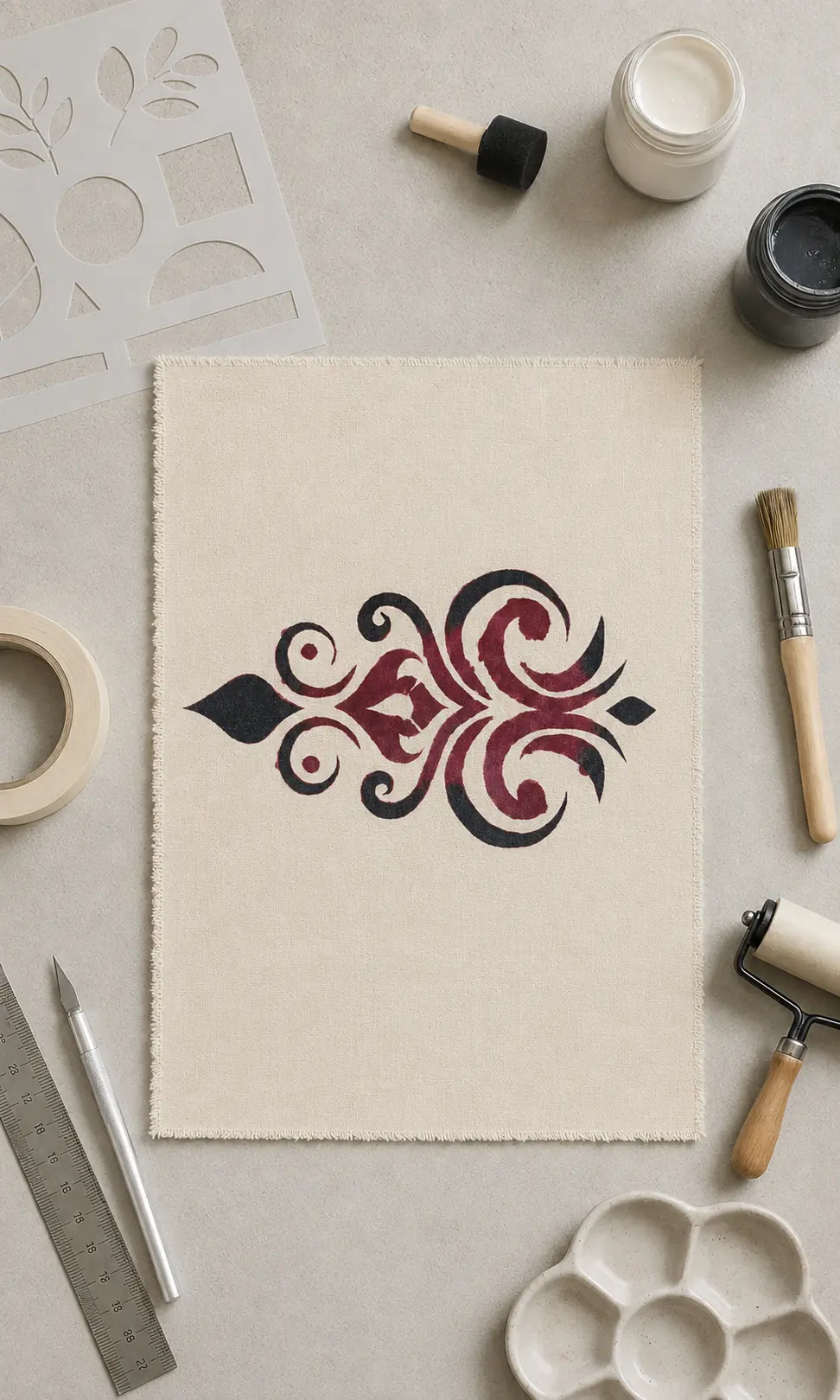 Stenciling study 06