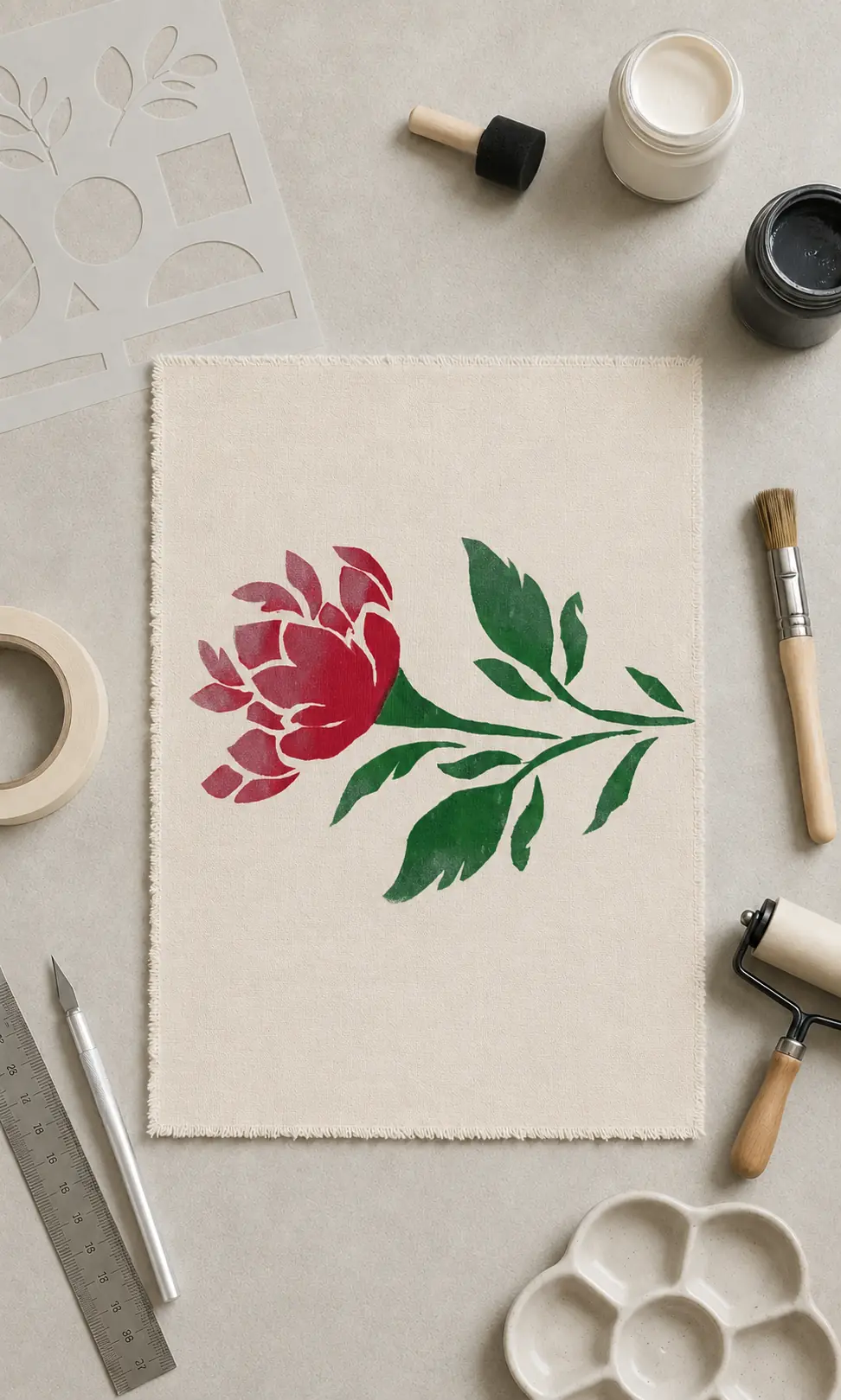 Stenciling study 10