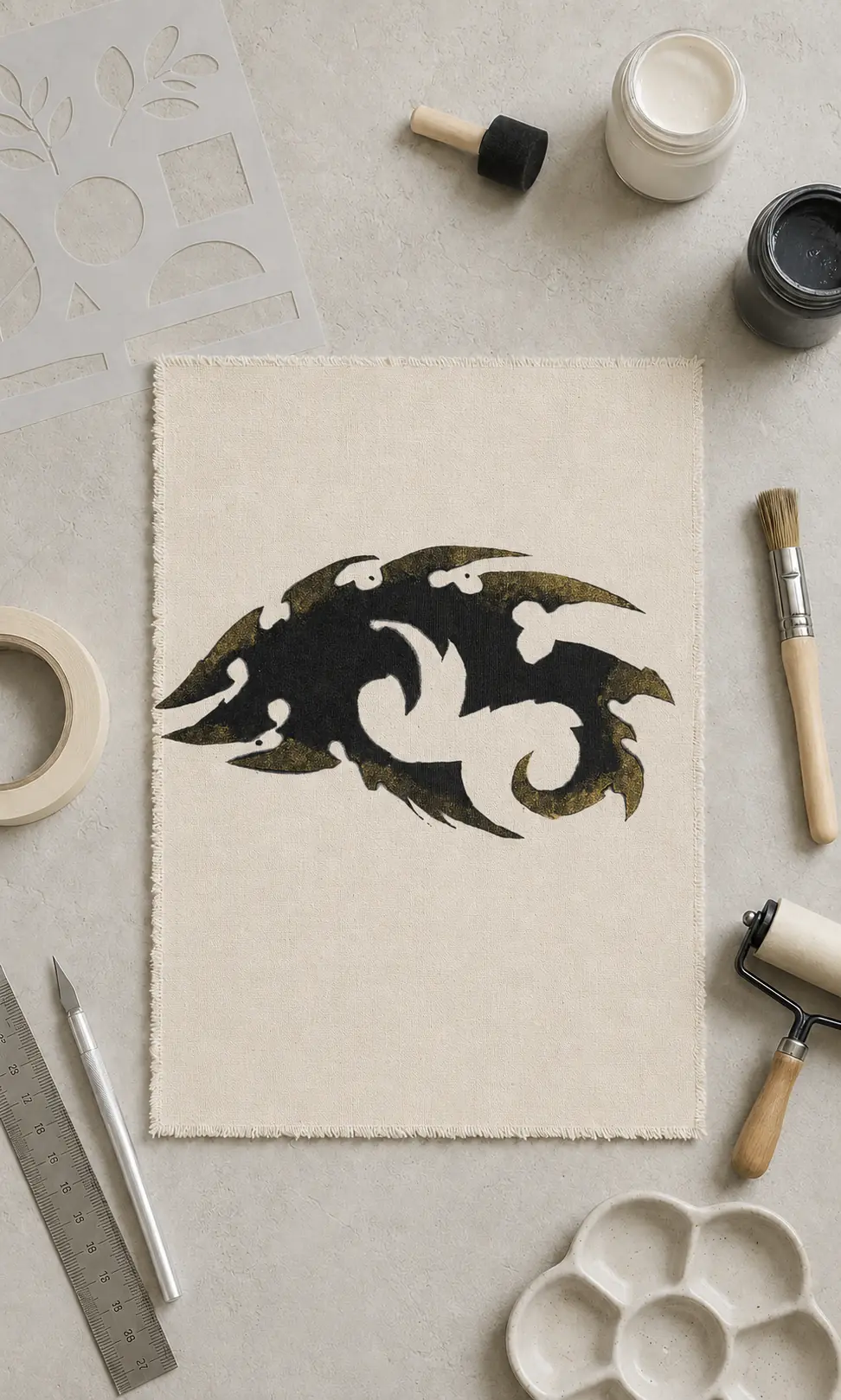Stenciling study 11