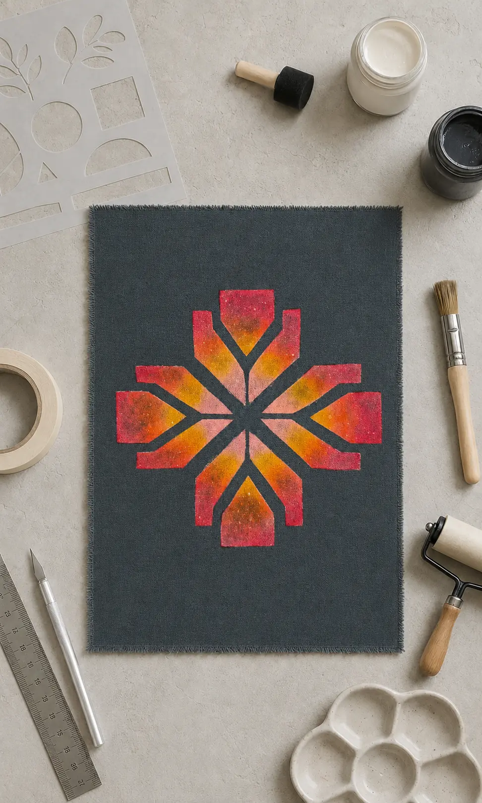 Stenciling study 12