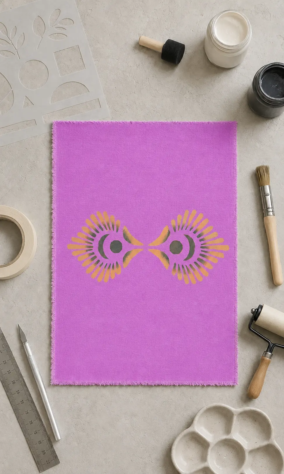 Stenciling study 14