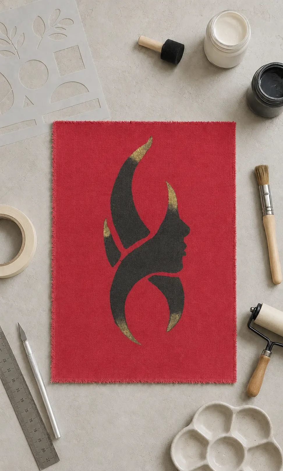 Stenciling study 15