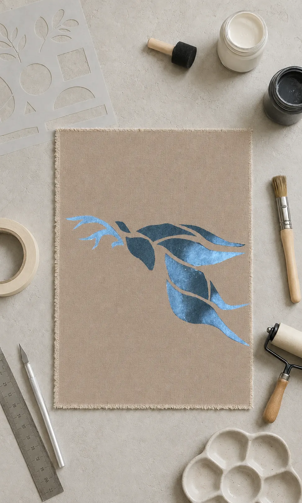 Stenciling study 18